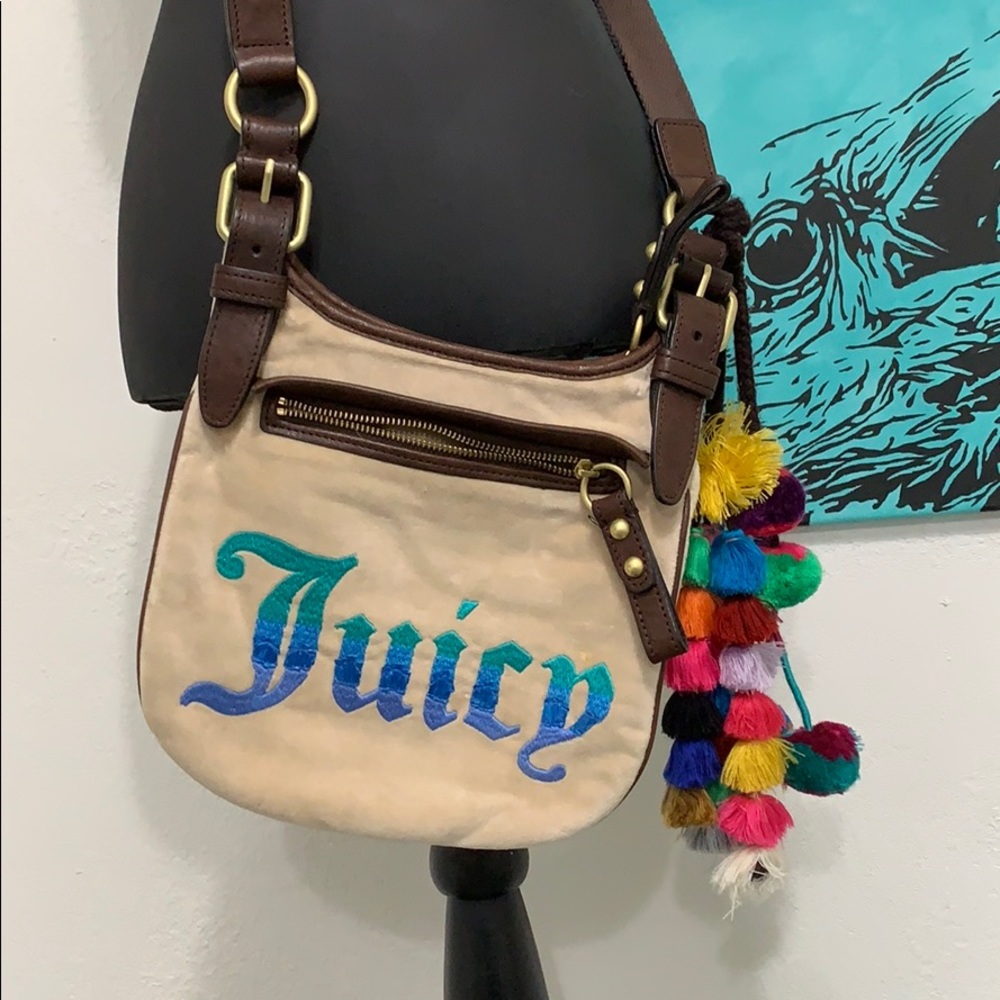 Juicy Couture crossbody purse boho tassels